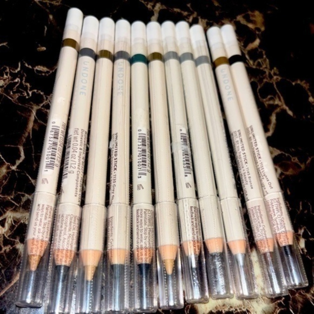 Undone beauty vegan liners, gray, dark grey black, white, brown, quest s…